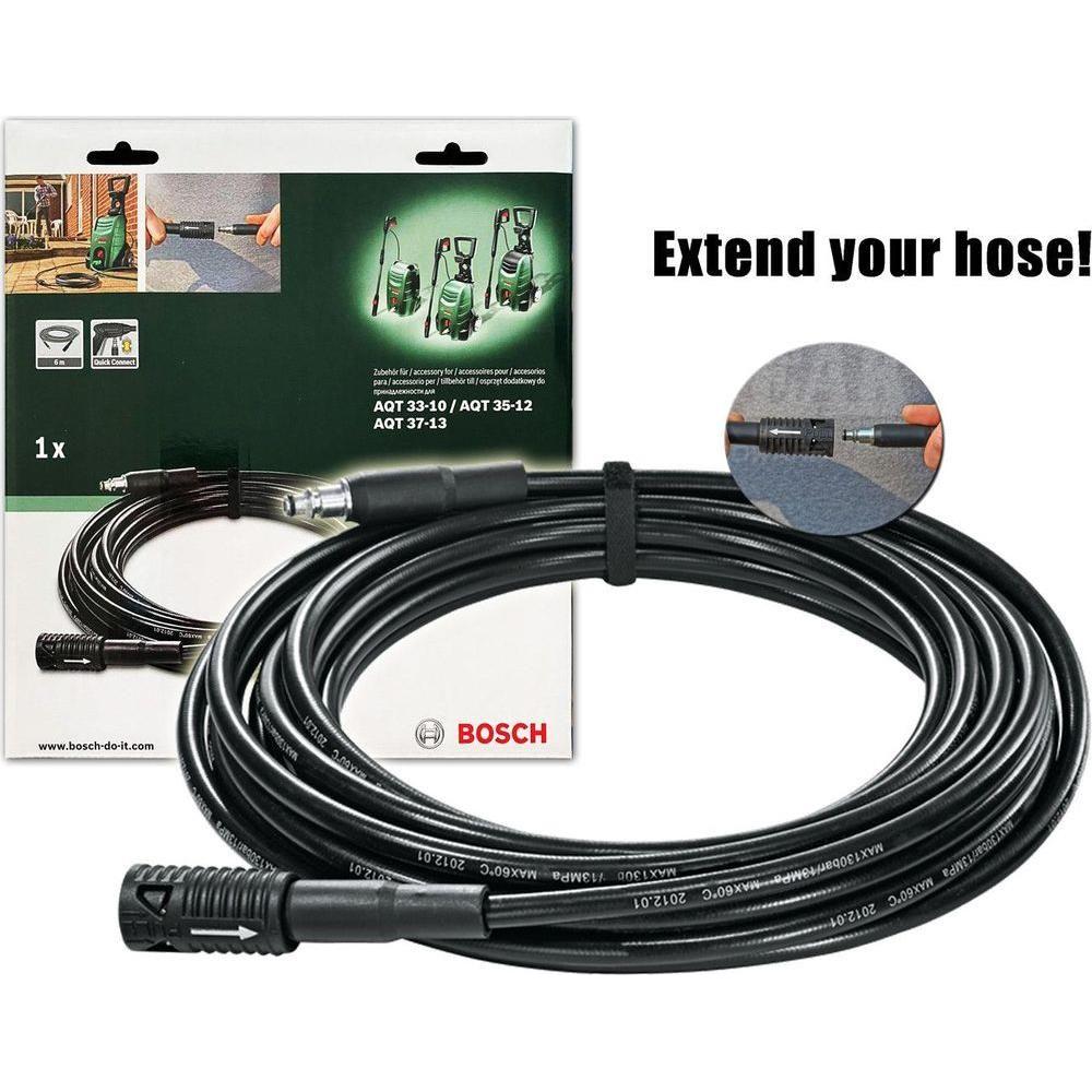 Bosch 6m Extension Pressure Hose for AQT Pressure Washers | Bosch by KHM Megatools Corp. Bosch 6m Extension Pressure Hose for AQT Pressure Washers | Bosch by KHM Megatools Corp.